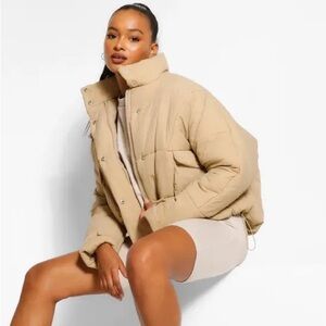Oversized Cropped Puffer Jacket